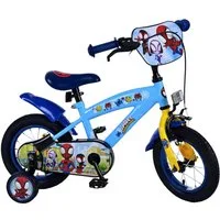 Volare Kinderfahrrad 12 Zoll Kinder Fahrrad Rad Marvel Spidey Amazing Friends 21290-SACB, 1 Gang, Rücktritt, Stützräder, Schutzbleche, Kettenschutz