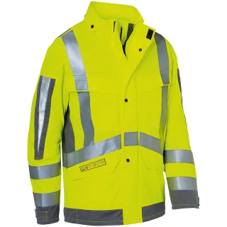 KÜBLER PROTECTIQ HIGH VIS Wetterjacke arc2 PSA 3 warngelb/anthrazit 4XL - 1395 8430-3497-4XL