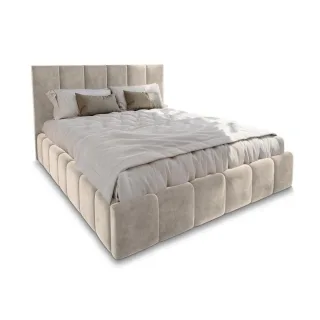 Masseno Polsterbett, Creme, Holz, 140x200 cm, Schlafzimmer, Betten, Polsterbetten