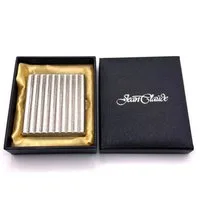Jean Claude Bogenetui Zigarettenetui vintage Wellendesign antik silber 20er, hochwertig verpackt in einer Geschenkbox
