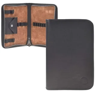 Sonnenleder Federmäppchen Leder Nowak – schwarz | 13 Stiftschlaufen. Das edle Etui für Schreibkultur & Ordnung. Jetzt online entdecken!