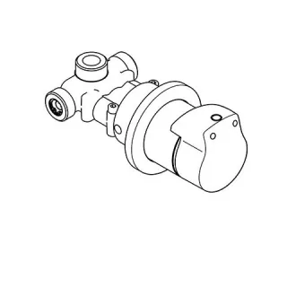 KWC Aquarotter Selbstschluss-Eingriffmischer, AQUAMIX, Komplettarmatur, 2000104805, 2000104805 2000104805