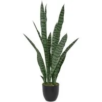 Kunstpflanze Künstliche Zimmerpflanze Sansevieria TOBY, 90 cm Zimmerpflanze, Atmosphera Créateur d'intérieur, Höhe 90 cm