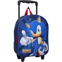 Sonic The Hedgehog Rucksack 3D Trolley Rucksack Great Escapes Kinder Schulrucksack mit Rollen