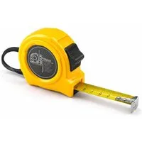 toolmate® Maßband Maßband 10 Meter mit Halterung und Feststeller / Rollmassband, Aufrollsystem, Stop-Funktion, Tragegriff
