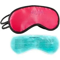 Feluna Schlafmaske FELUNA Schlafmaske mit Kühlkissen - Schlafmaske Satin Gelpad, Kühlpad Nachtmaske, Schlafbrille