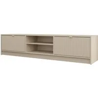 MIRJAN24 TV-Schrank Tireno 2K (mit zwei Klappen) Aluminiumgriff in der Farbe Gold