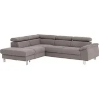 COTTA Ecksofa Komaris L-Form, B: 249 cm, mit Kopfteilverstellung, optional Bettfunktion, Bettkasten & Licht