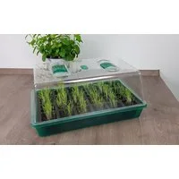 GartenHero Foliengewächshaus Mini Gewächshaus 24 Fächer - Zimmergewächshaus Anzucht Treibhaus