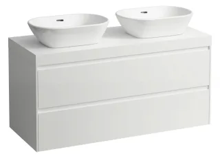 LAUFEN WTU+WT-Platte LANI 495x1185x580 m.Aus re+liPL.65mm(weiß matt)2Schubl multicol., H404574112999 H4045741129991