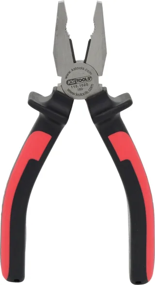 KS Tools ERGOTORQUE Kombinationszange rot/schwarz - 115.1020