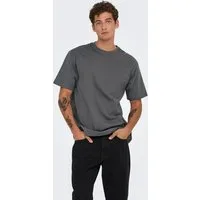 ONLY & SONS Rundhalsshirt ONSFRED RLX SS TEE Baumwolle, relaxed fit
