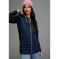 Polarino Strickfleecejacke mit wattiertem Bereich-Hybridjacke, Übergangsjacke