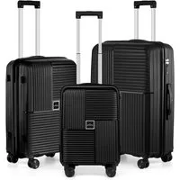 HOMELUX Kofferset Trolleyset Reisekoffer 3er ABS Hartschalen-Koffer, 4 Rollen, (set, 3), Rollkoffer Trolley Hartschalen koffer Set - M-L-XL