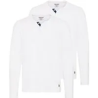 Blend Langarmshirt BHHollie (2-tlg) Klassisches Grandad-Longsleeve
