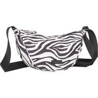 NEW REBELS Umhängetasche Moonbag Stay Wild Crossbody-Tasche Zebra-Print Nylon schwarz/weiß