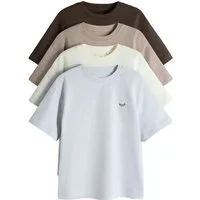 The Set T-Shirt The Set Kurzarm-T-Shirts mit Motiv, 4er-Pack (4-tlg)