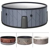 BRAST Whirlpool MSpa Verto-Serie, 5 Modelle, In- Outdoor Pool, Winterfest, aufblasbares Aufstellbecken, (aufblasbar MSpa Tidal für 6 Personen, Ø173x65cm, 138 Massagedüsen in 3 Intensitäten), einfache Steuerung per App
