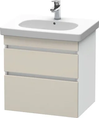 Duravit DuraStyle Waschtischunterbau wandhängend Taupe & Weiß Matt 600x453x610 mm - DS648309118 DS648309118