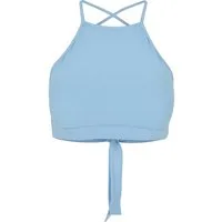 URBAN CLASSICS Yoga & Relax Shirt Urban Classics Damen Ladies Triangle Top (1-tlg)