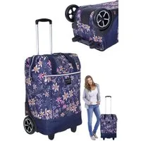 PUNTA Einkaufstrolley Big Wheel große Räder 40 Liter Einkaufsroller, Trolley Shopper Einkaufskorb Einkaufstrolly 10303 + Thermo Tasche