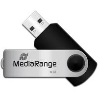 Flexi-Drive 16 GB, USB-Stick schwarz/silber, USB-A 2.0