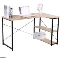 HTI-Living Eckschreibtisch Winkelschreibtisch 120 x 73 (Stück, 1-St., 1 Schreibtisch ohne Dekoration), Computertisch Eckschreibtisch