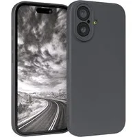 EAZY CASE Handyhülle für Apple iPhone 17 Hülle Silikon 6,3 Zoll, Hülle mit Kameraschutz Handycase Soft Smart Slimcover matt Dunkelgrau