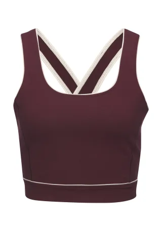 Copenhagen Studios CS Performance Crop Top wine red - Gr. - S