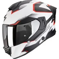 Scorpion Exo Motorradhelm Scorpion EXO-530 Air Clip Integralhelm Matt-Weiß / Schwarz / Rot XXL (1er Set), integralhelm motorrad