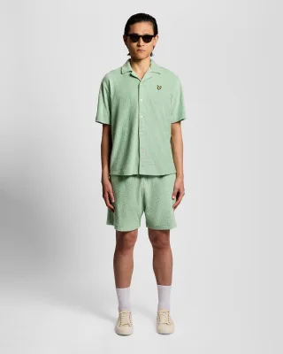 Handtuchshorts mit Waben-Effekt