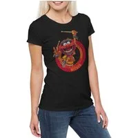 Urban Backwoods Print-Shirt Wicked Drummer Damen T-Shirt Schlagzeuger Drums Heavy Metal Rock Fun (1-tlg) Schlagzeug Drums Heavy Metal