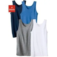 H.I.S Unterhemd (Packung, 4-St) schlichtes Basic aus Feinripp