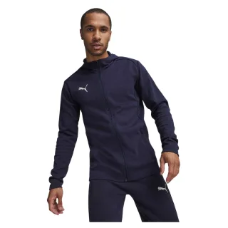Puma - "TeamFINAL Casuals" Hoodie mit durchgehendem Reißverschluss für Herren (Marine)