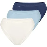 sloggi Tai-Slip 3er Pack Basic+ (Spar-Set, 3-St) Tai Slip - Baumwolle - Atmungsaktiv - Bequemer Schnitt, Perfekter Sitz