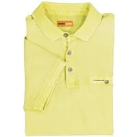 emilio adani Poloshirt Herren Polo-Shirt strukturiert, Gelb