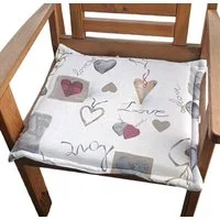 Rattani Stuhlkissen Sitzkissen Stuhlkissen Sabrina 50 x 46 cm Mirha Love, Material Mirha Leinen Love .