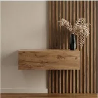 Planetmöbel Garderobenschrank Kompaktgarderobe Wandschrank 100 cm (schmaler Flurschrank mit Stauraum, 1-St., Flurgarderobe mit Soft-Open Funktion) Flurkommode vielseitig kombinierbar