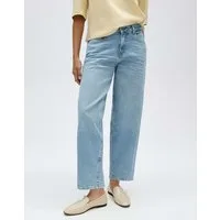 OPUS Relax-fit-Jeans Barrel Jeans aus BCI Cotton Mix Mid Rise Weicher Griff, 5-Pocket-Design, verdeckter Zip-Fly