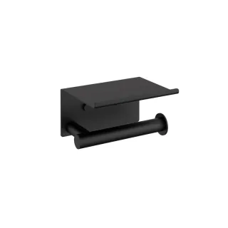 Cosmic Architect s+ Papierhalter mit Deckel 15,5x12x9CM, SOFT BLACK (schwarz matt), 2353659 WJC235A0059036