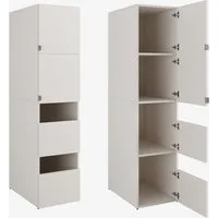 Platan Room Hochschrank Badschrank Beatrice 187x45x65cm Hochschrank Wäscheschrank Badregal 187cm hoch