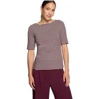 Zero Kurzarmshirt Damen Shirt mit U-Boot-Ausschnitt (1-tlg) Material