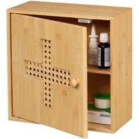 relaxdays Medizinschrank aus Bambus