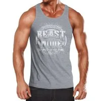 MoonWorks Tanktop Herren Tank-Top Beast Mode Moonworks® mit Print