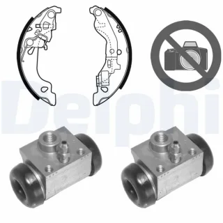 Delphi Bremsbacken vormontiert hinten Fiat Punto 188 KP1067