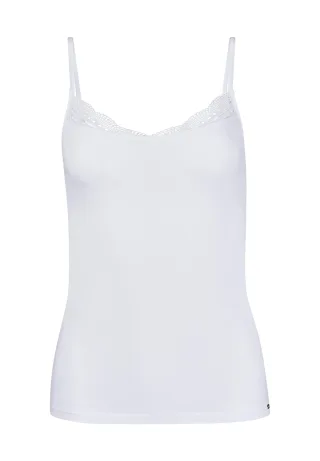 SKINY - Skiny Damen Spaghettishirt Classicotton white - Gr. - 40