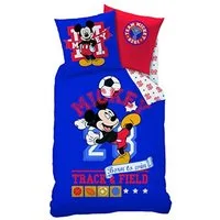 Disney Kinderbettwäsche Bettwäsche Disney Mickey Sport 80x80 cm / 135x200 cm 100% Baumwolle