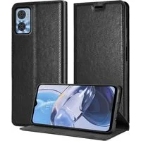 Cadorabo Handyhülle für Motorola MOTO E22 / E22i Hülle Motorola MOTO E22 / E22i, Hülle Schutzhülle mit Standfunktion, Magnetverschluss und Kartenfach