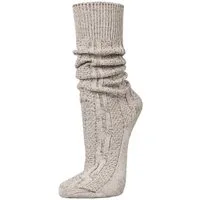 PAULGOS Trachtensocken Trachtenstrümpfe Socken Kniestrümpfe mit Zopfmuster