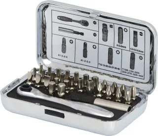 KS Tools 1/4" CHROMEplus Bit-Satz, 31-tlg - 918.4600